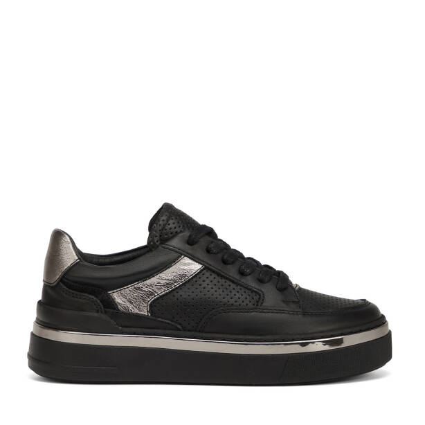 Siyah Hakiki Deri Kadın Sneaker - K26I1AY68623-A23 