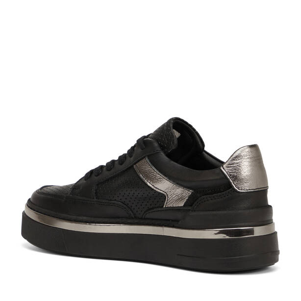 Siyah Hakiki Deri Kadın Sneaker - K26I1AY68623-A23 - 3