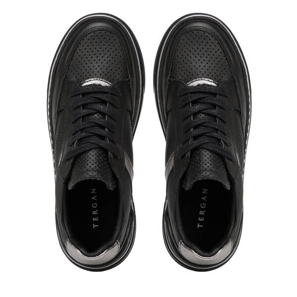 Siyah Hakiki Deri Kadın Sneaker - K26I1AY68623-A23 - 5
