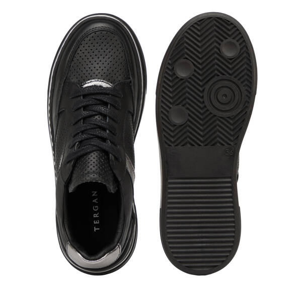 Siyah Hakiki Deri Kadın Sneaker - K26I1AY68623-A23 - 6