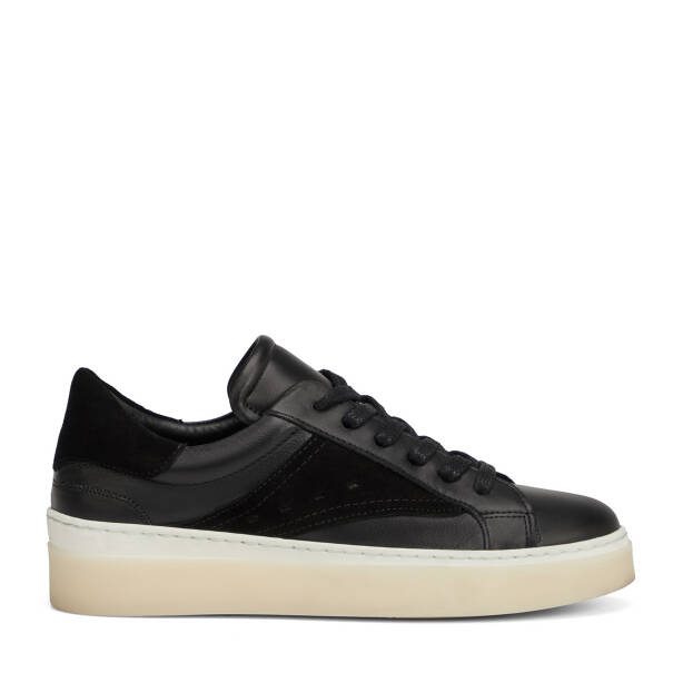Siyah Hakiki Deri Kadın Sneaker - K26I1AY68624-A23 