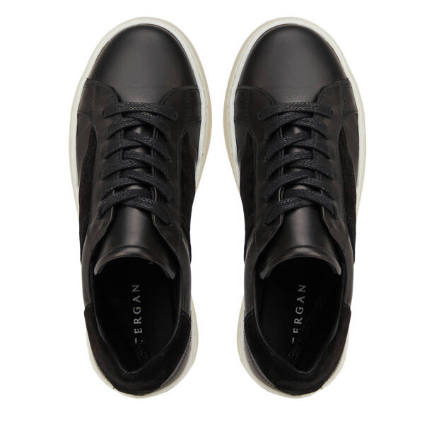Siyah Hakiki Deri Kadın Sneaker - K26I1AY68624-A23 - 5