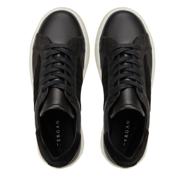 Siyah Hakiki Deri Kadın Sneaker - K26I1AY68624-A23 - 5