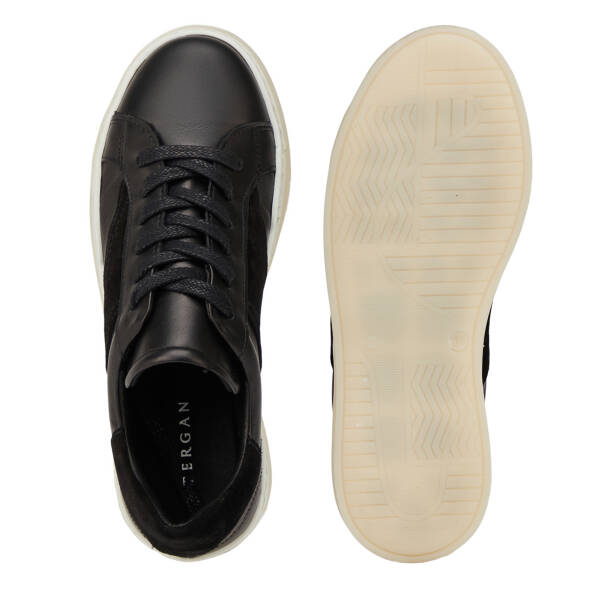 Siyah Hakiki Deri Kadın Sneaker - K26I1AY68624-A23 - 6