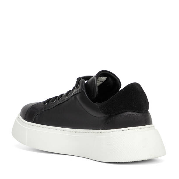 Siyah Hakiki Deri Kadın Sneaker - K26I1AY68625-A23 - 4