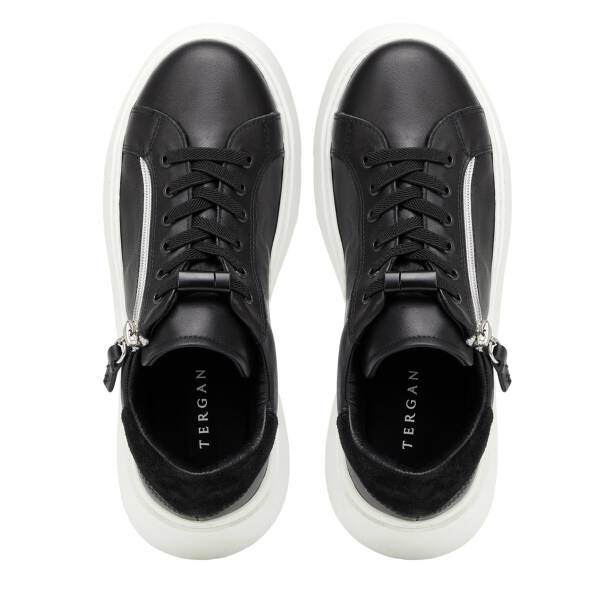 Siyah Hakiki Deri Kadın Sneaker - K26I1AY68625-A23 - 5