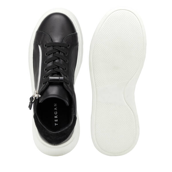 Siyah Hakiki Deri Kadın Sneaker - K26I1AY68625-A23 - 6