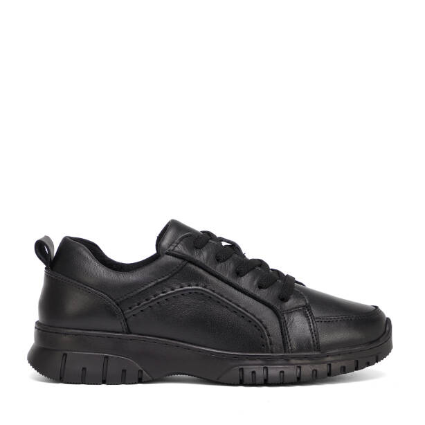 Siyah Hakiki Deri Kadın Sneaker - K26S1AY68810-A23 