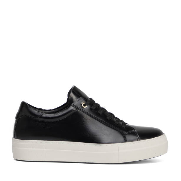 Siyah Hakiki Deri Kadın Sneaker - K26S1AY68822-A35 - 1