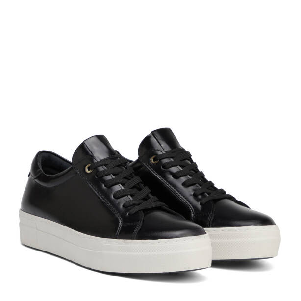Siyah Hakiki Deri Kadın Sneaker - K26S1AY68822-A35 - 2
