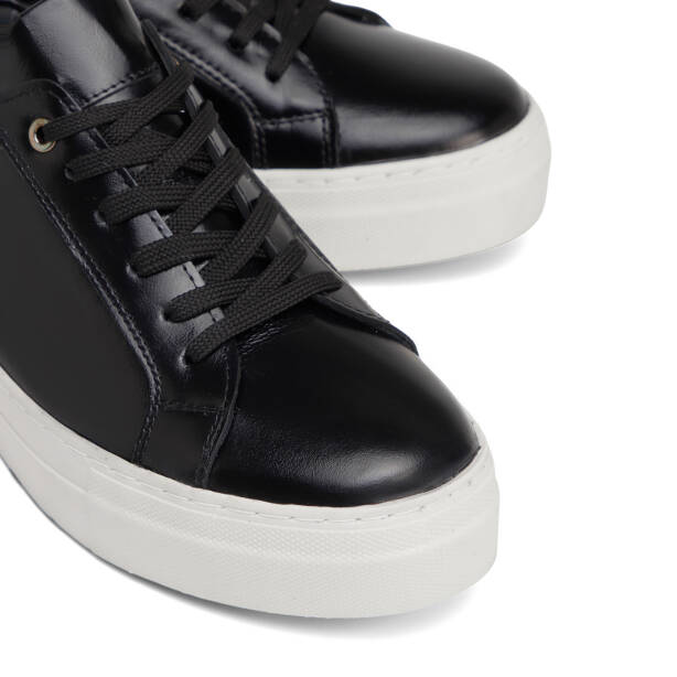 Siyah Hakiki Deri Kadın Sneaker - K26S1AY68822-A35 - 3