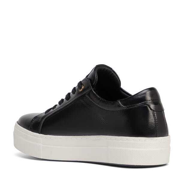 Siyah Hakiki Deri Kadın Sneaker - K26S1AY68822-A35 - 4