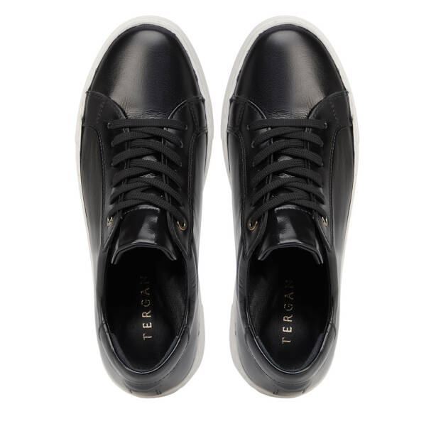 Siyah Hakiki Deri Kadın Sneaker - K26S1AY68822-A35 - 5