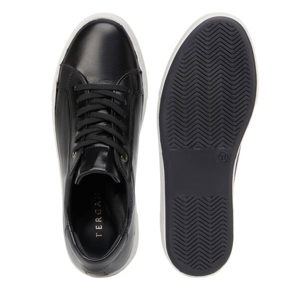 Siyah Hakiki Deri Kadın Sneaker - K26S1AY68822-A35 - 6