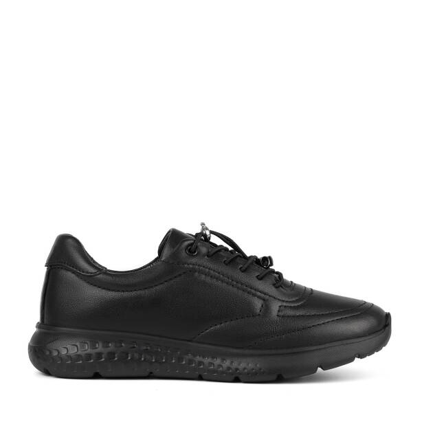 Siyah Hakiki Deri Kadın Sneaker - K26S1AY68993-A23 - 1