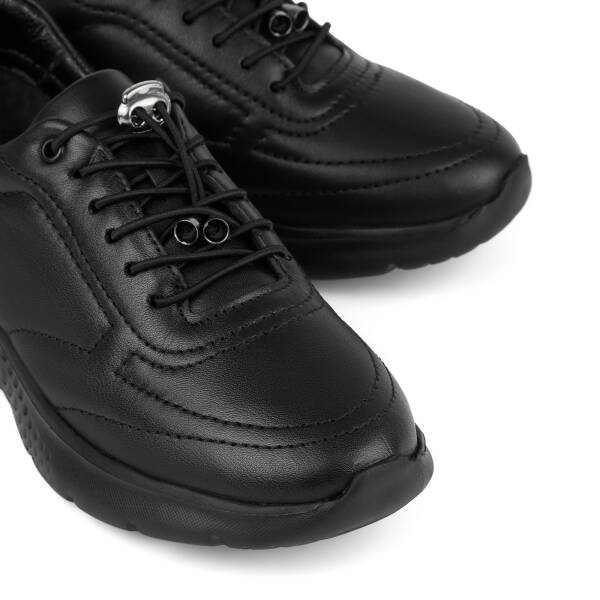 Siyah Hakiki Deri Kadın Sneaker - K26S1AY68993-A23 - 3