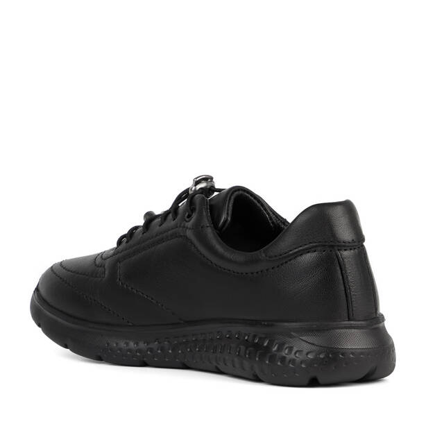 Siyah Hakiki Deri Kadın Sneaker - K26S1AY68993-A23 - 4