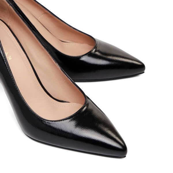 Siyah Hakiki Rugan Deri Kadın Stiletto - K26I1AY68385-A07 - 3