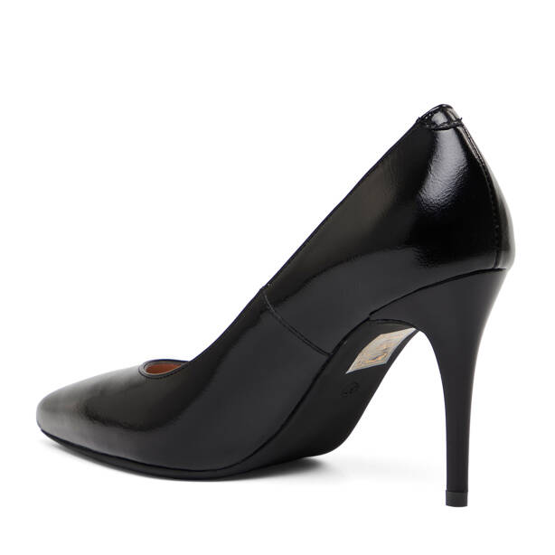Siyah Hakiki Rugan Deri Kadın Stiletto - K26I1AY68385-A07 - 4