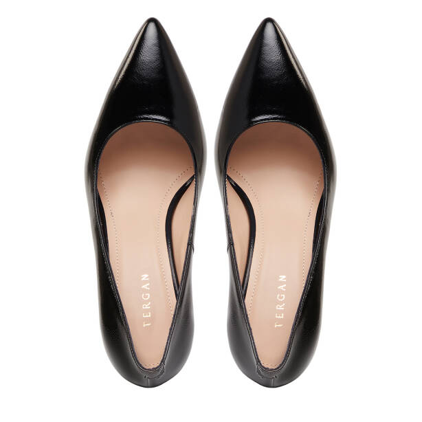 Siyah Hakiki Rugan Deri Kadın Stiletto - K26I1AY68385-A07 - 5