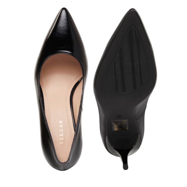Siyah Hakiki Rugan Deri Kadın Stiletto - K26I1AY68385-A07 - 6