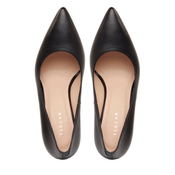 Siyah Hakiki Deri Kadın Stiletto - K26I1AY68385-A23 - 5