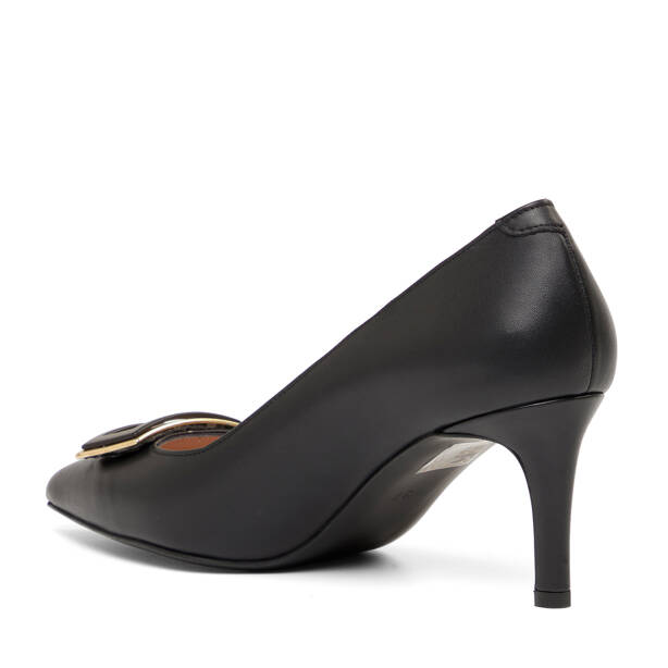 Siyah Hakiki Deri Kadın Stiletto - K26I1AY68390-A23 - 4
