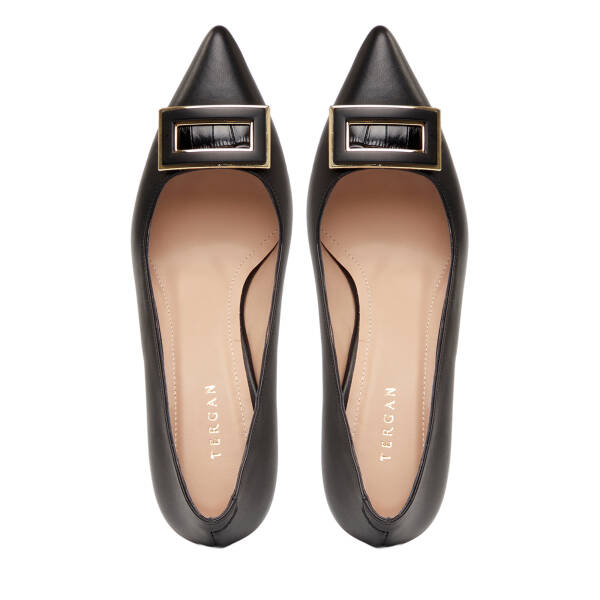 Siyah Hakiki Deri Kadın Stiletto - K26I1AY68390-A23 - 5