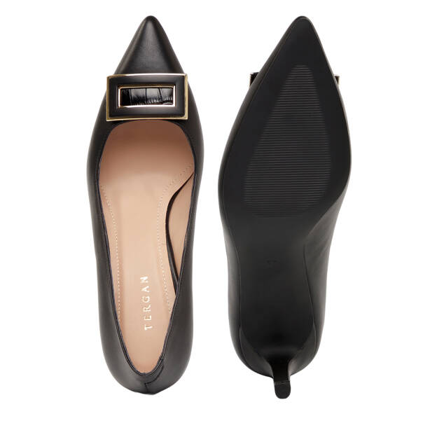 Siyah Hakiki Deri Kadın Stiletto - K26I1AY68390-A23 - 6