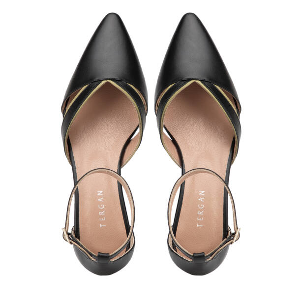 Siyah Hakiki Deri Kadın Stiletto - K26I1AY68696-V2Z - 5