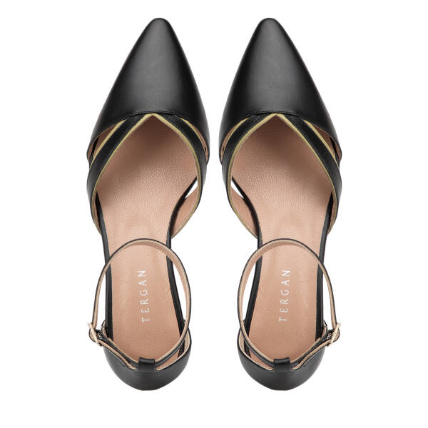 Siyah Hakiki Deri Kadın Stiletto - K26I1AY68696-V2Z - 5