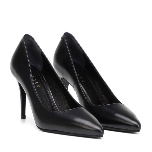 Siyah Hakiki Deri Kadın Stiletto - K26S1AY68854-A23 - 2
