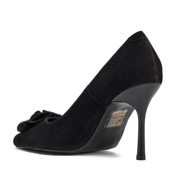 Siyah Hakiki Deri Kadın Stiletto - K26S1AY68855-A01 - 4