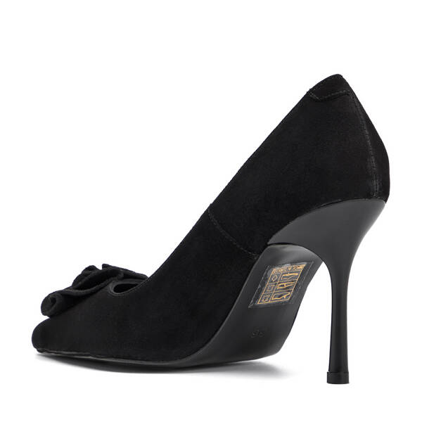 Siyah Hakiki Deri Kadın Stiletto - K26S1AY68855-A01 - 4