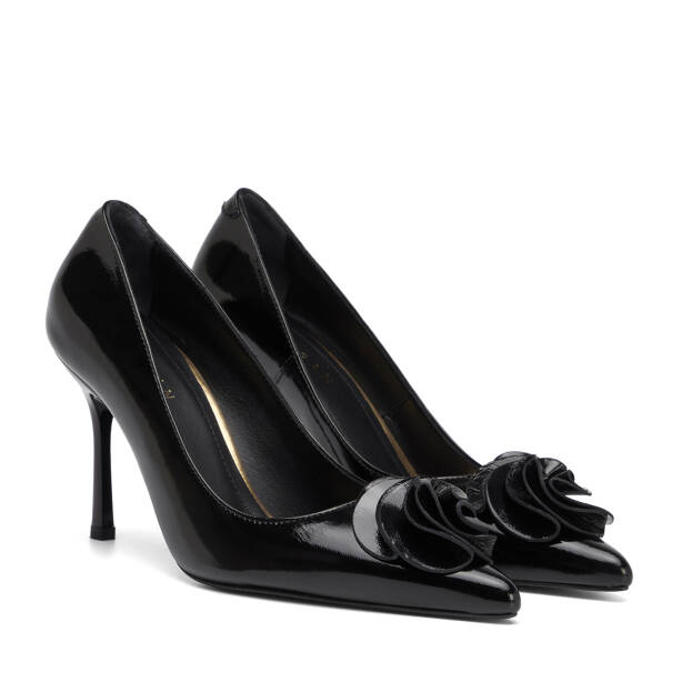 Siyah Hakiki Deri Kadın Stiletto - K26S1AY68855-A07 - 2