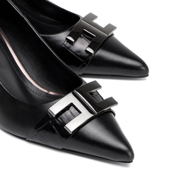 Siyah Hakiki Deri Kadın Stiletto - K26S1AY68859-A23 - 3