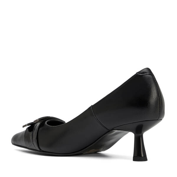 Siyah Hakiki Deri Kadın Stiletto - K26S1AY68859-A23 - 4