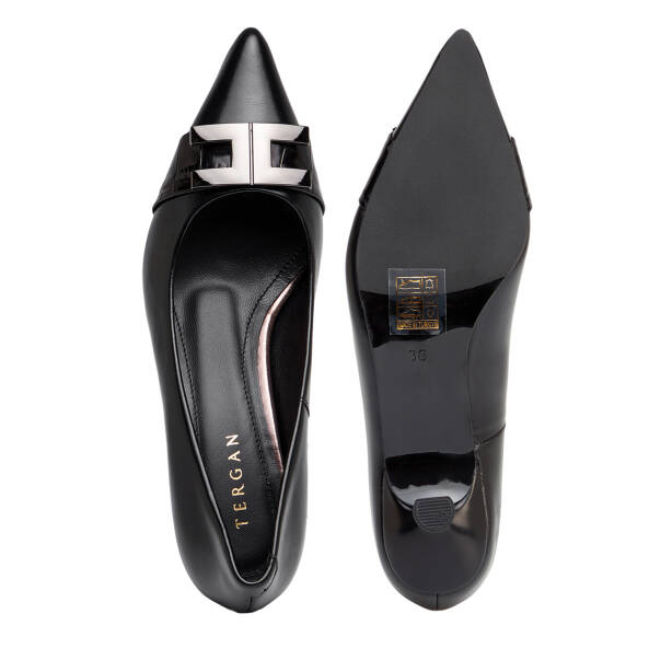 Siyah Hakiki Deri Kadın Stiletto - K26S1AY68859-A23 - 5