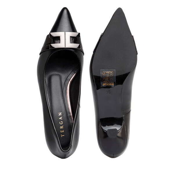 Siyah Hakiki Deri Kadın Stiletto - K26S1AY68859-A23 - 5