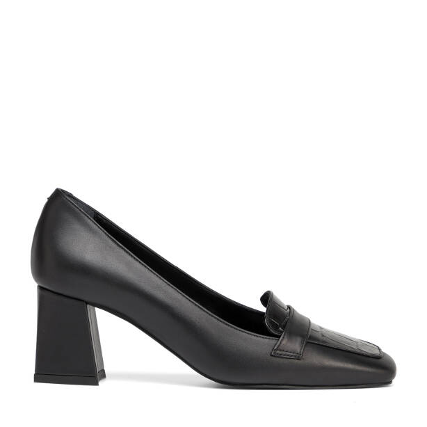 Siyah Hakiki Deri Kadın Stiletto - K26S1AY68860-A23 
