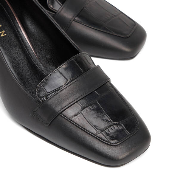 Siyah Hakiki Deri Kadın Stiletto - K26S1AY68860-A23 - 3