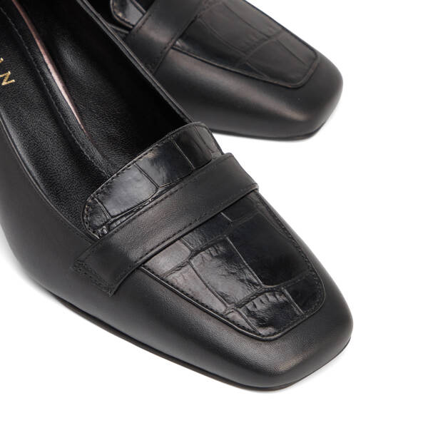 Siyah Hakiki Deri Kadın Stiletto - K26S1AY68860-A23 - 3