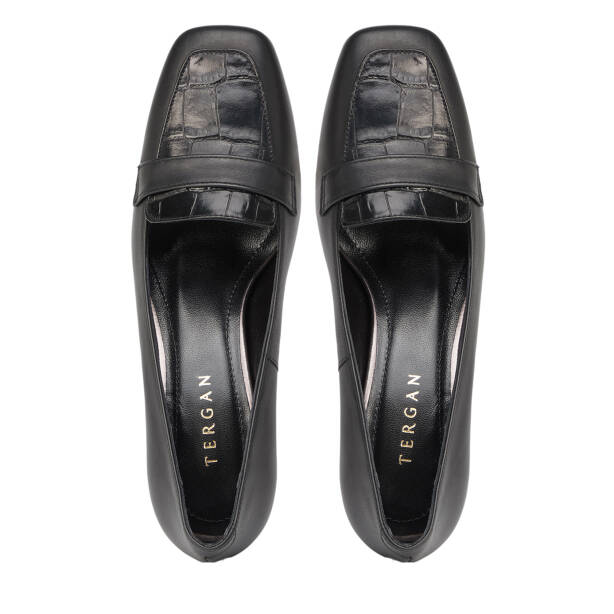 Siyah Hakiki Deri Kadın Stiletto - K26S1AY68860-A23 - 5