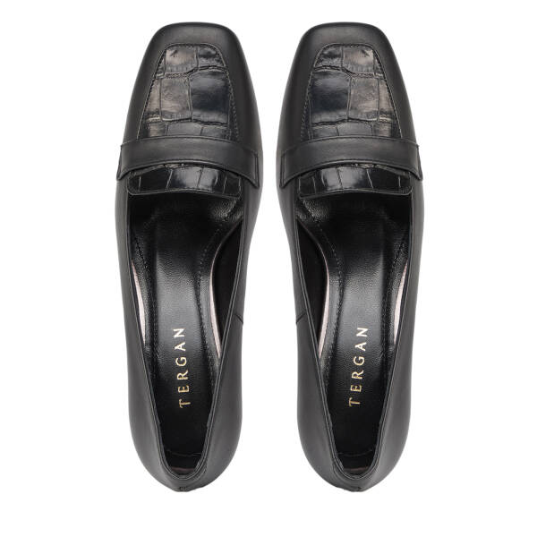 Siyah Hakiki Deri Kadın Stiletto - K26S1AY68860-A23 - 5
