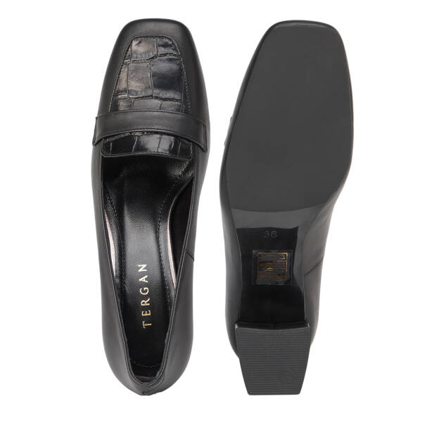 Siyah Hakiki Deri Kadın Stiletto - K26S1AY68860-A23 - 6