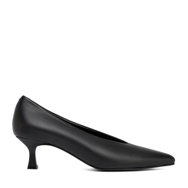 Siyah Hakiki Deri Kadın Stiletto - K26S1AY68949-A23 - 1