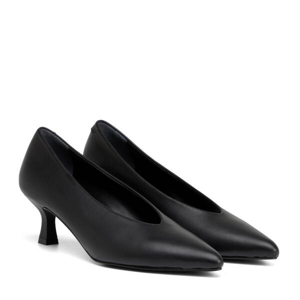 Siyah Hakiki Deri Kadın Stiletto - K26S1AY68949-A23 - 2