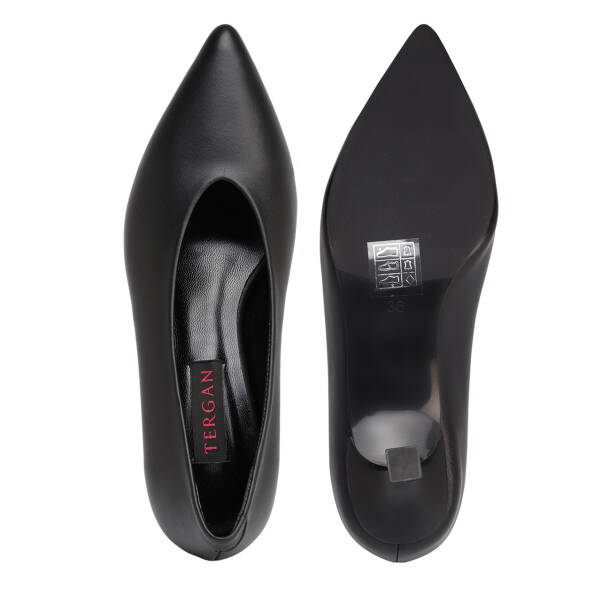 Siyah Hakiki Deri Kadın Stiletto - K26S1AY68949-A23 - 5