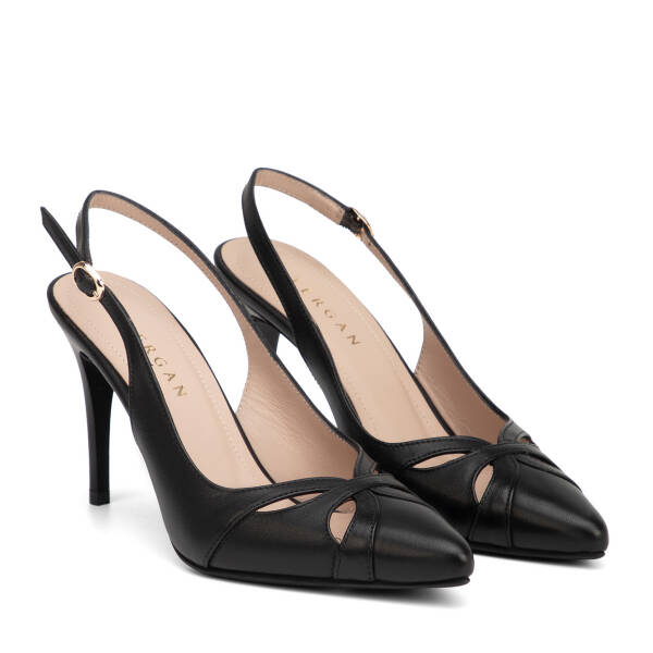 Siyah Hakiki Deri Kadın Stiletto - K26Y1AY68386-A23 - 2