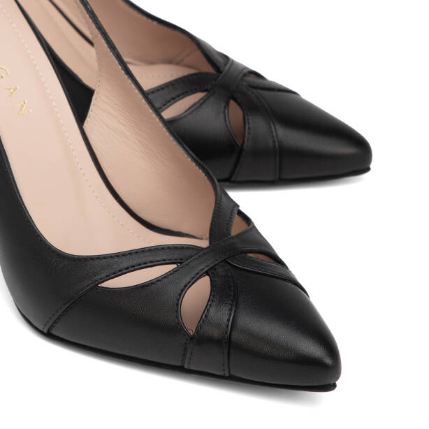 Siyah Hakiki Deri Kadın Stiletto - K26Y1AY68386-A23 - 3
